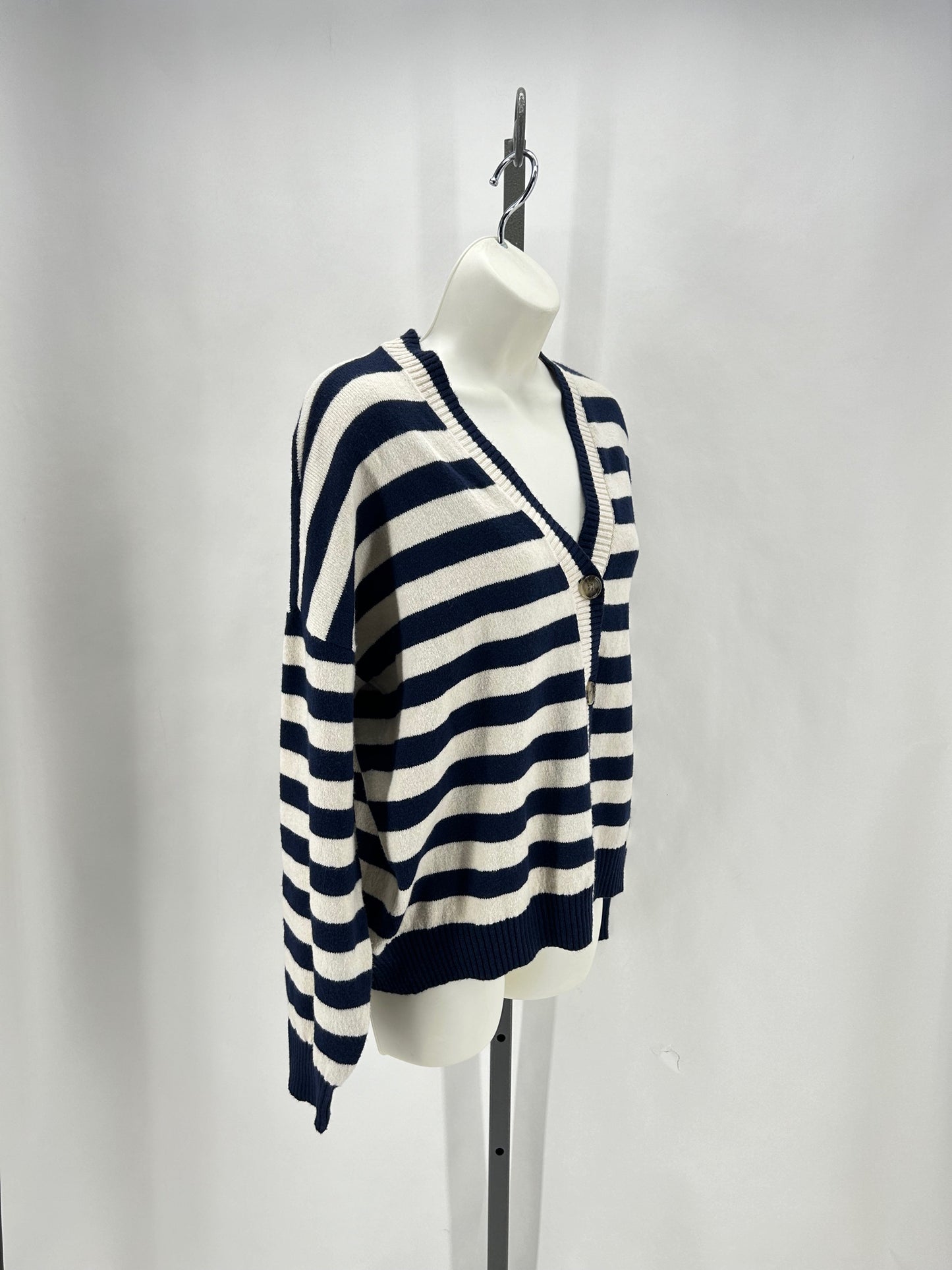 Size L LOFT Stripe Cardigan