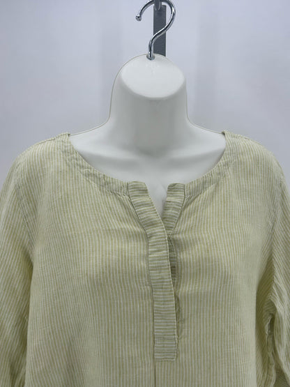 Size S J JILL Linen Stripe Shirt