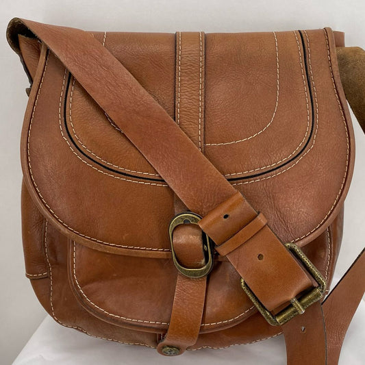 REDDISH BROWN PATRICIA NASH Leather messenger