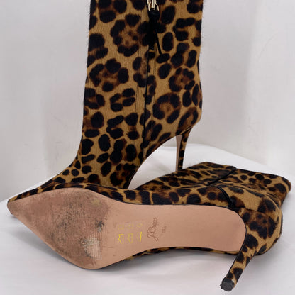BLACK/TAN W Shoe Size 8.5 J CREW shooties/booties