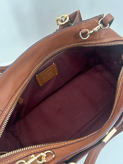 BROWN COACH Leather Tote