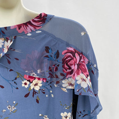 Size XS WHITE HOUSE BLACK Floral Shirt