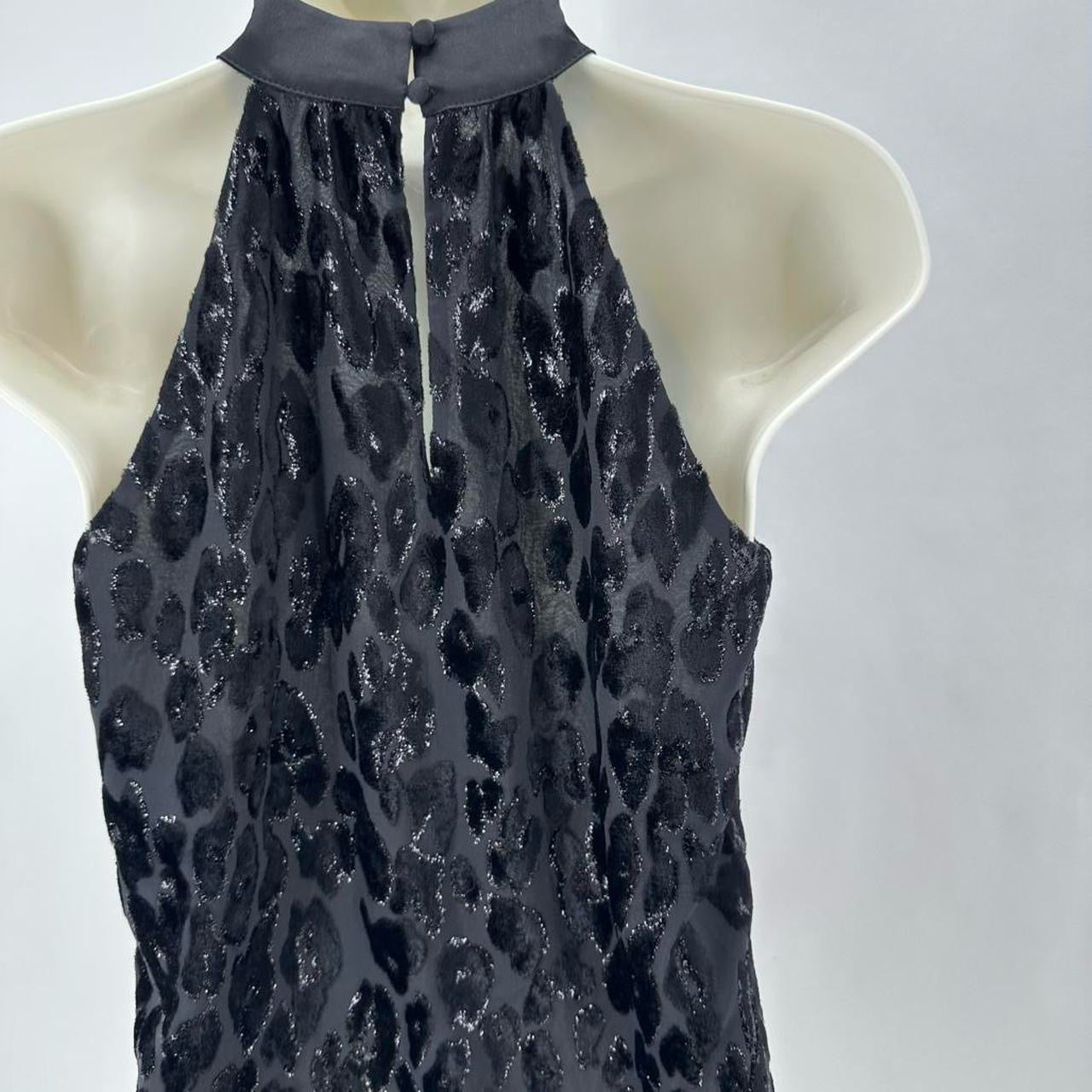 Size 00 WHITE HOUSE BLACK LEOPARD Shirt