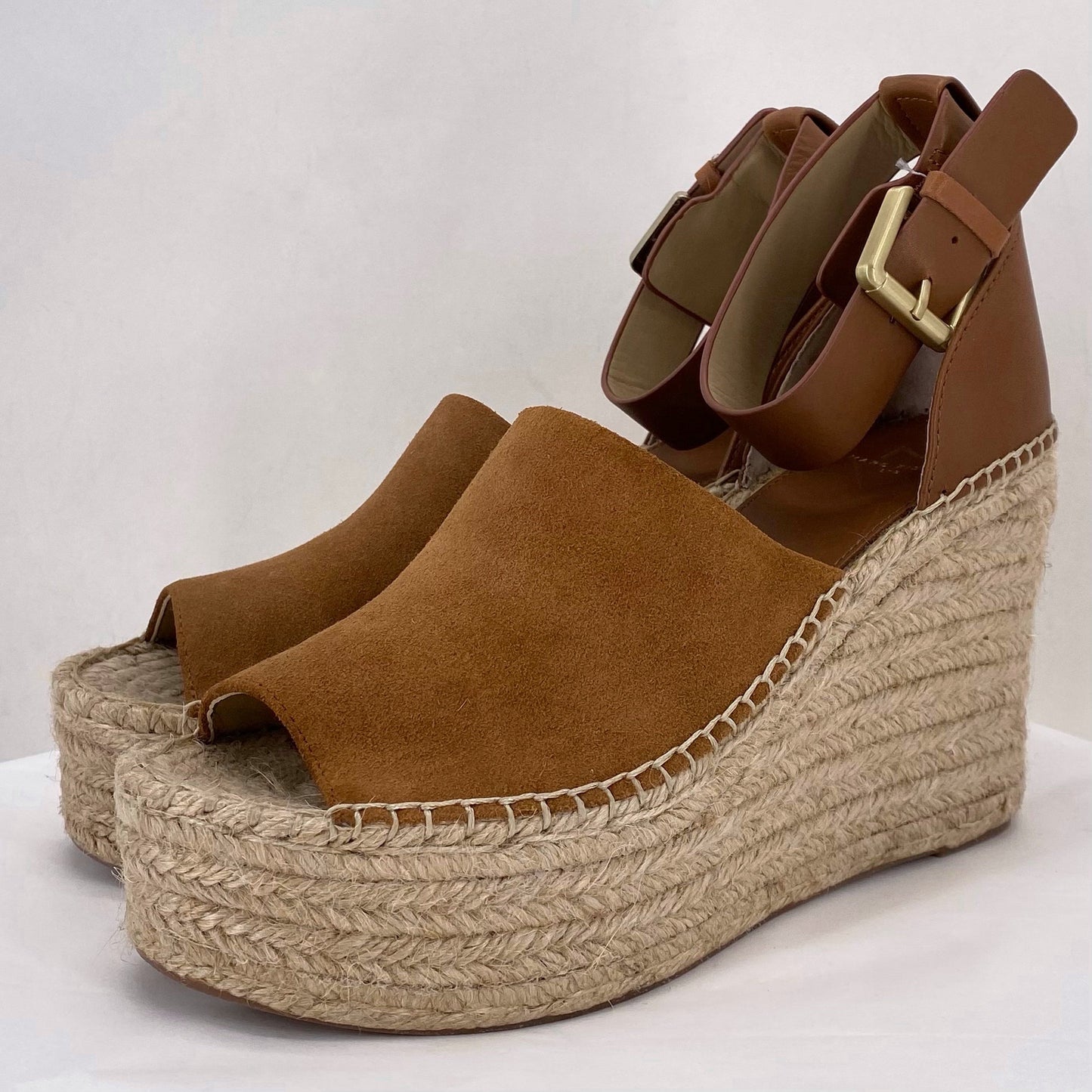 BROWN W Shoe Size 8 MARC FISHER Wedge