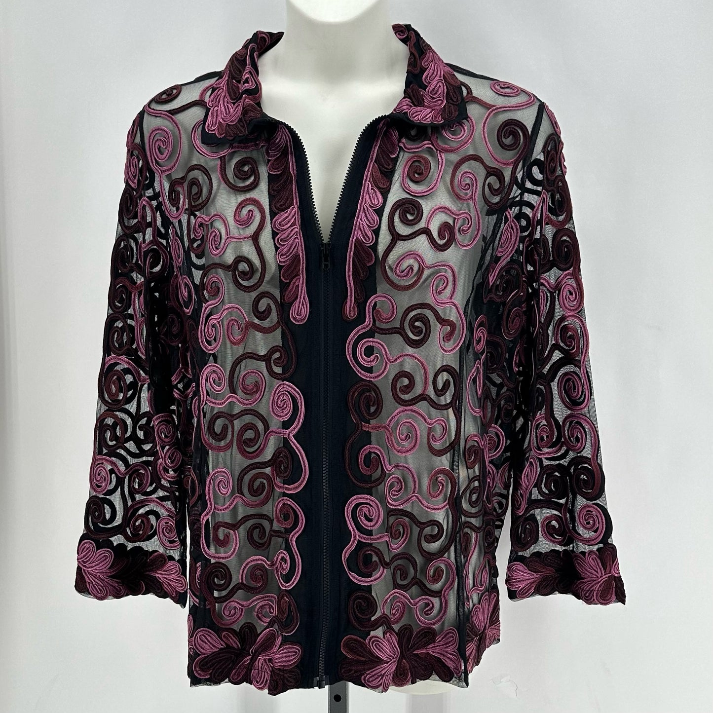 Size 1X PARSLEY & SAGE SWIRL Jacket