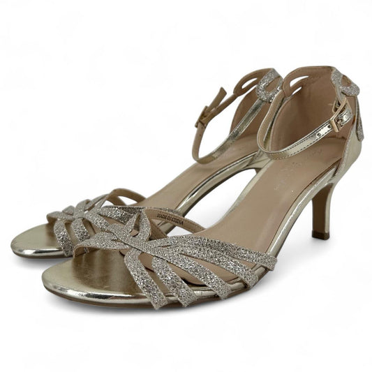 GOLD W Shoe Size 7.5 PARADOX Heels
