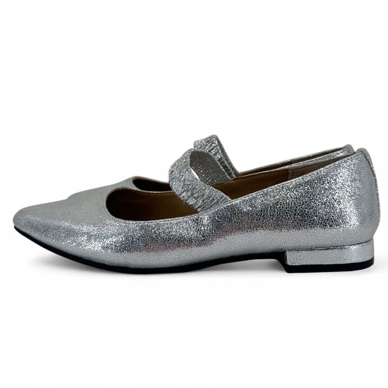 Silver W Shoe Size 7 KELLY & KATIE Flats
