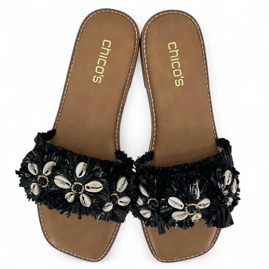 Black W Shoe Size 9 CHICO'S Sandals