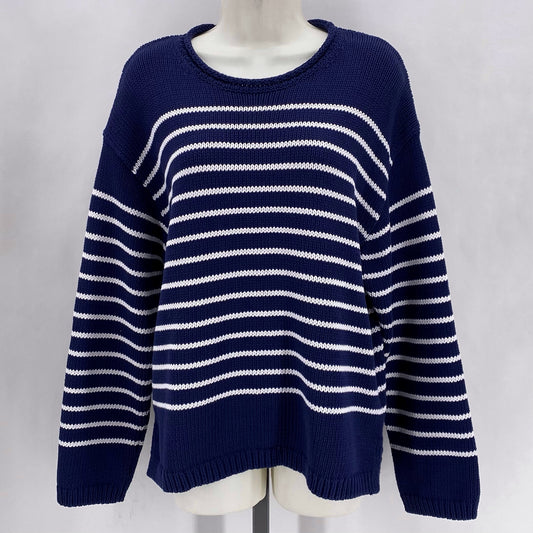 Size XL J CREW Stripe Sweater