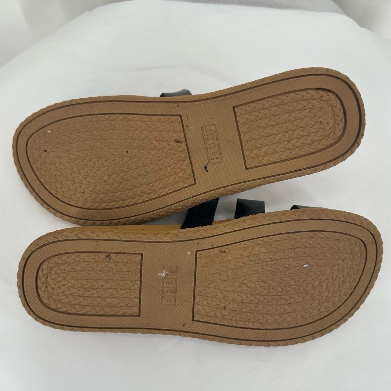 Black W Shoe Size 7 REEF Sandals