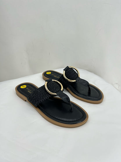Black W Shoe Size 7 KELLY & KATIE Sandals