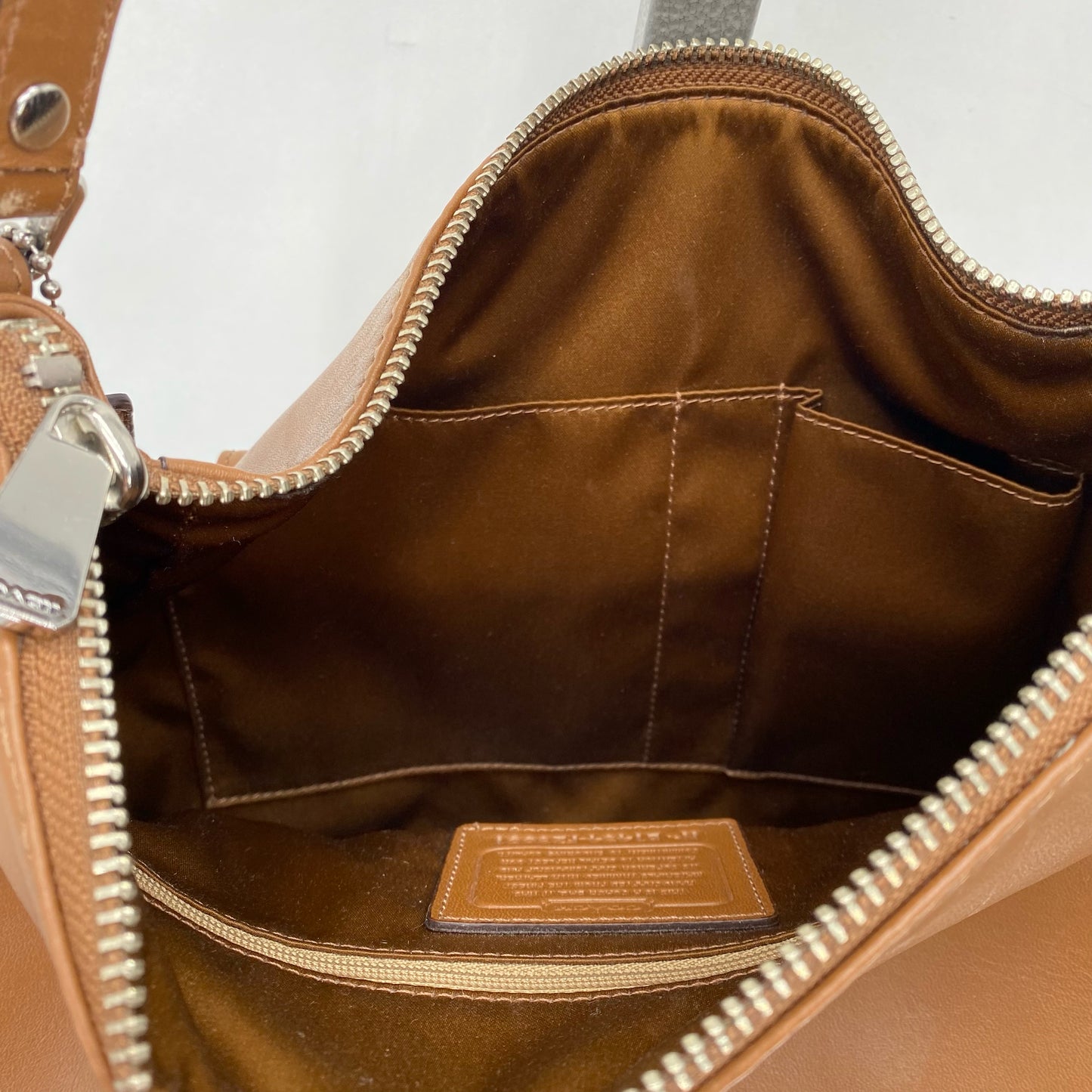 Tan COACH Leather Hobo