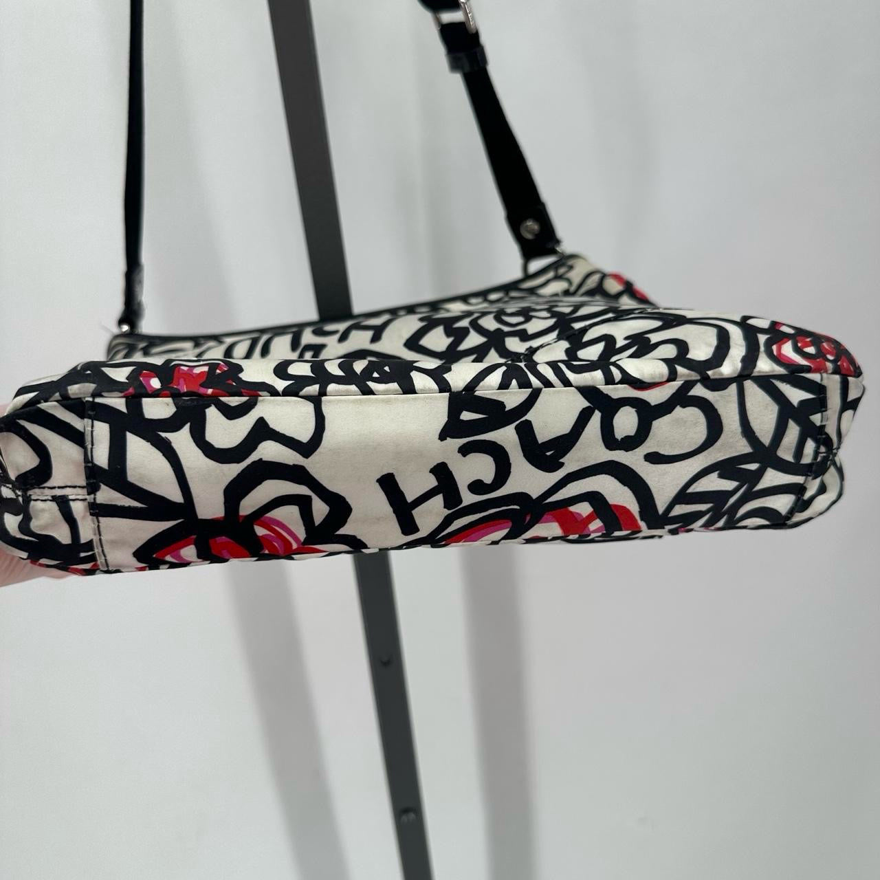 BLACK/WHITE COACH Shoulder Bag