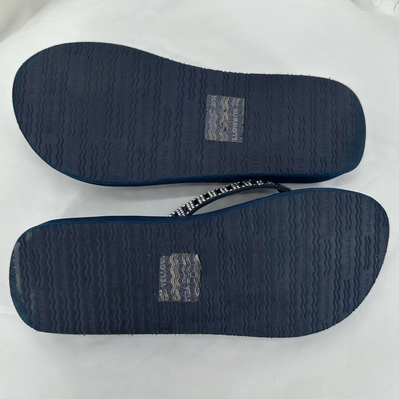 Navy W Shoe Size 6 YELLOW BOX Sandals