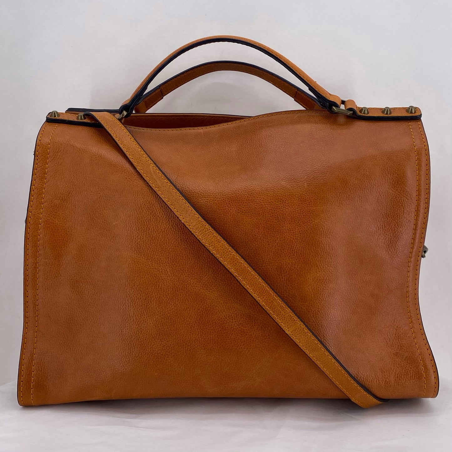 Tan C&C CALIFORNIA Leather Satchel