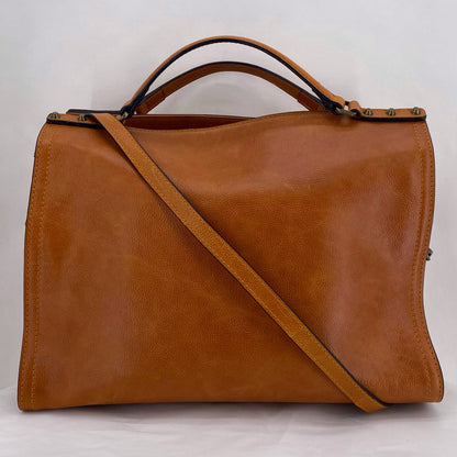 Tan C&C CALIFORNIA Leather Satchel