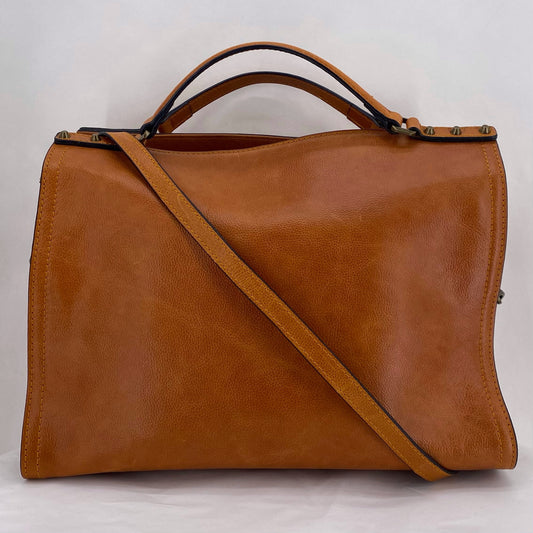 Tan C&C CALIFORNIA Leather Satchel