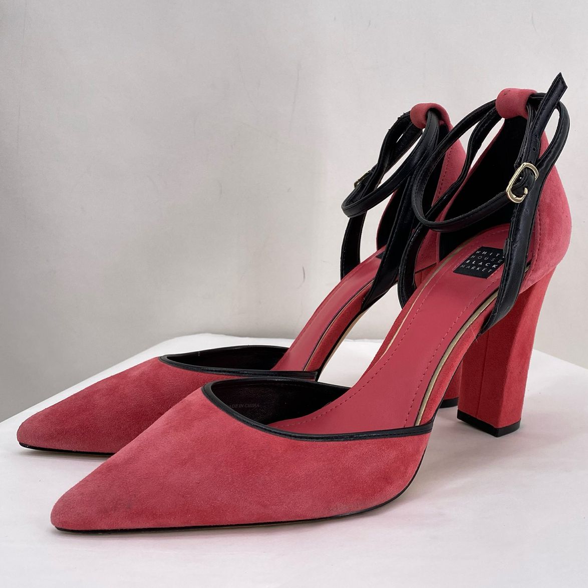 Pink W Shoe Size 9 WHITE HOUSE BLACK Heels