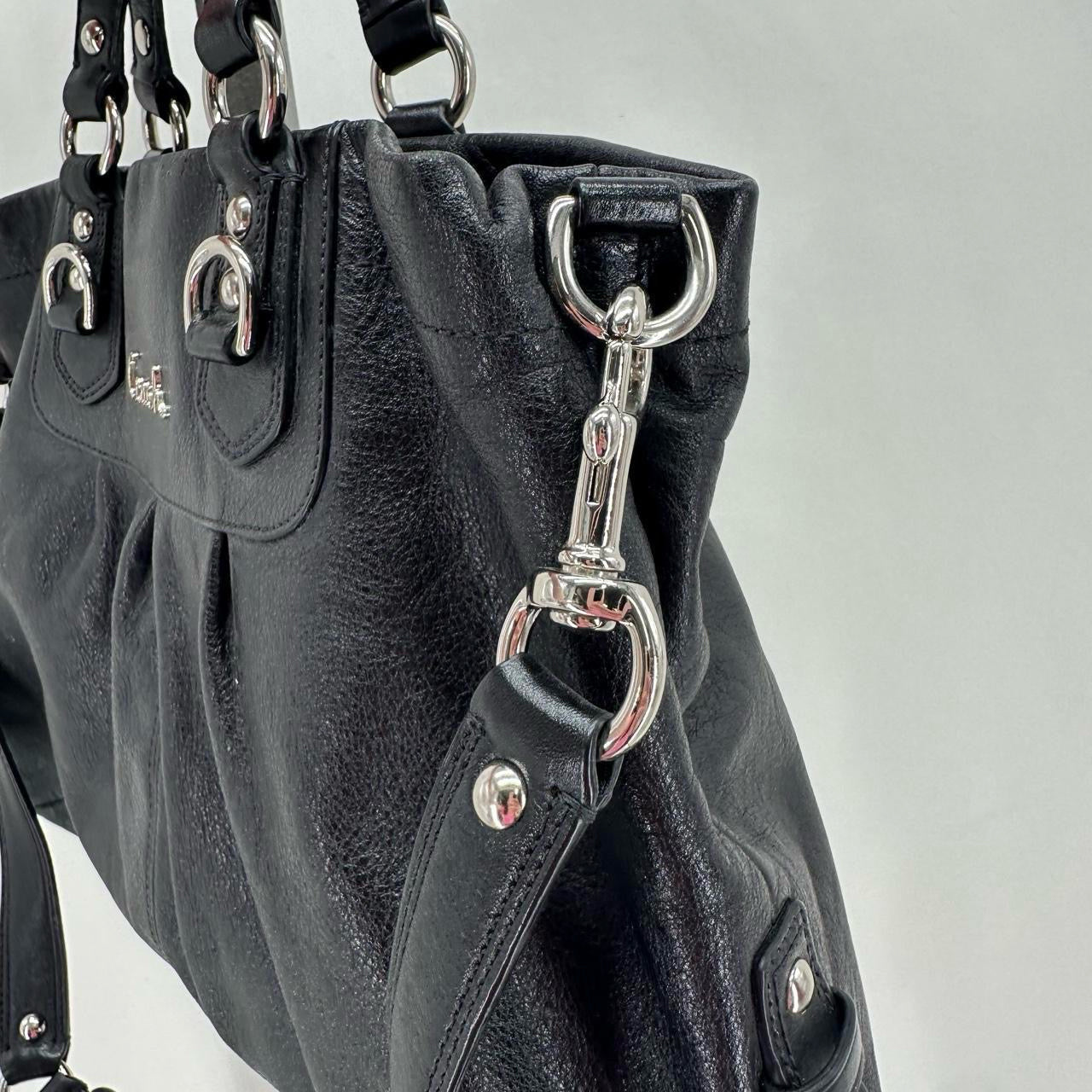 Black COACH Leather Shoulder Bag