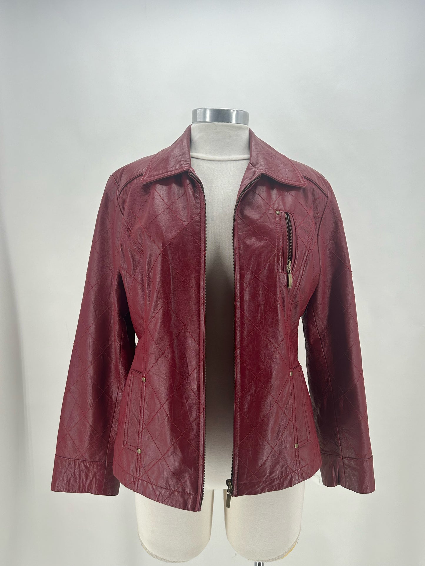 Size 2 CHICO'S Leather Jacket