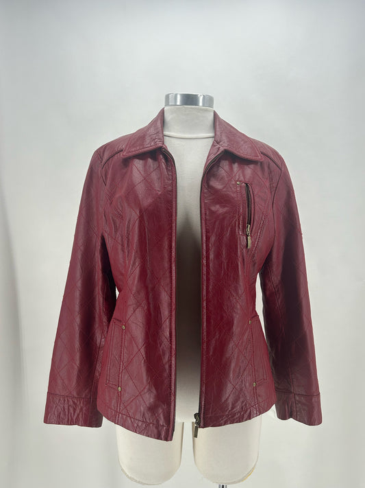 Size 2 CHICO'S Leather Jacket