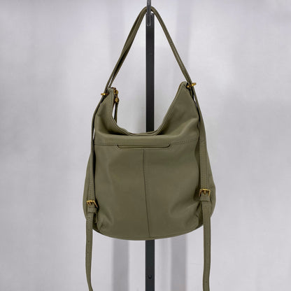 LT GREEN HOBO Leather Shoulder Bag