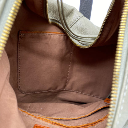LT GREEN HOBO Leather Shoulder Bag