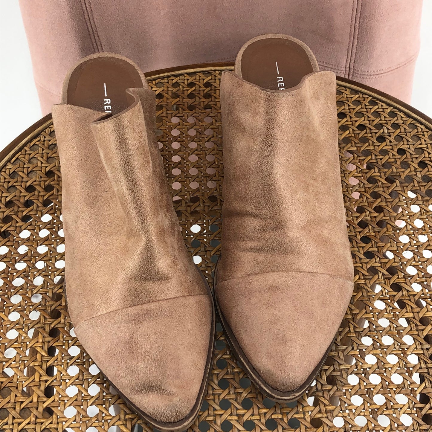 Tan W Shoe Size 6.5 REPORT shooties/booties