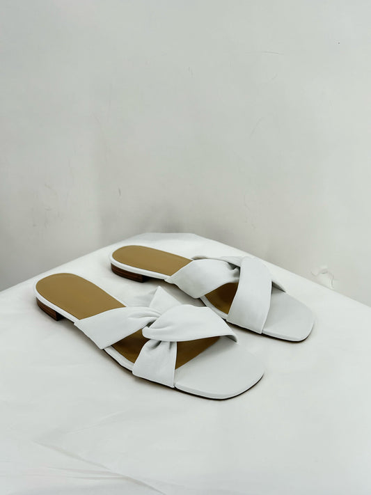 White W Shoe Size 10 TALBOTS Sandals