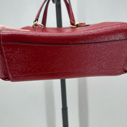 Red COACH Leather Satchel