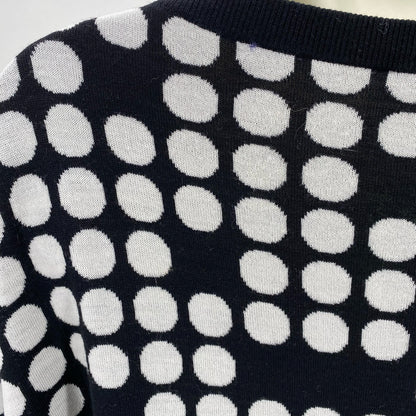 Size XL AKRIS Wool CIRCLES Sweater