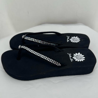 Black W Shoe Size 6 YELLOW BOX Sandals