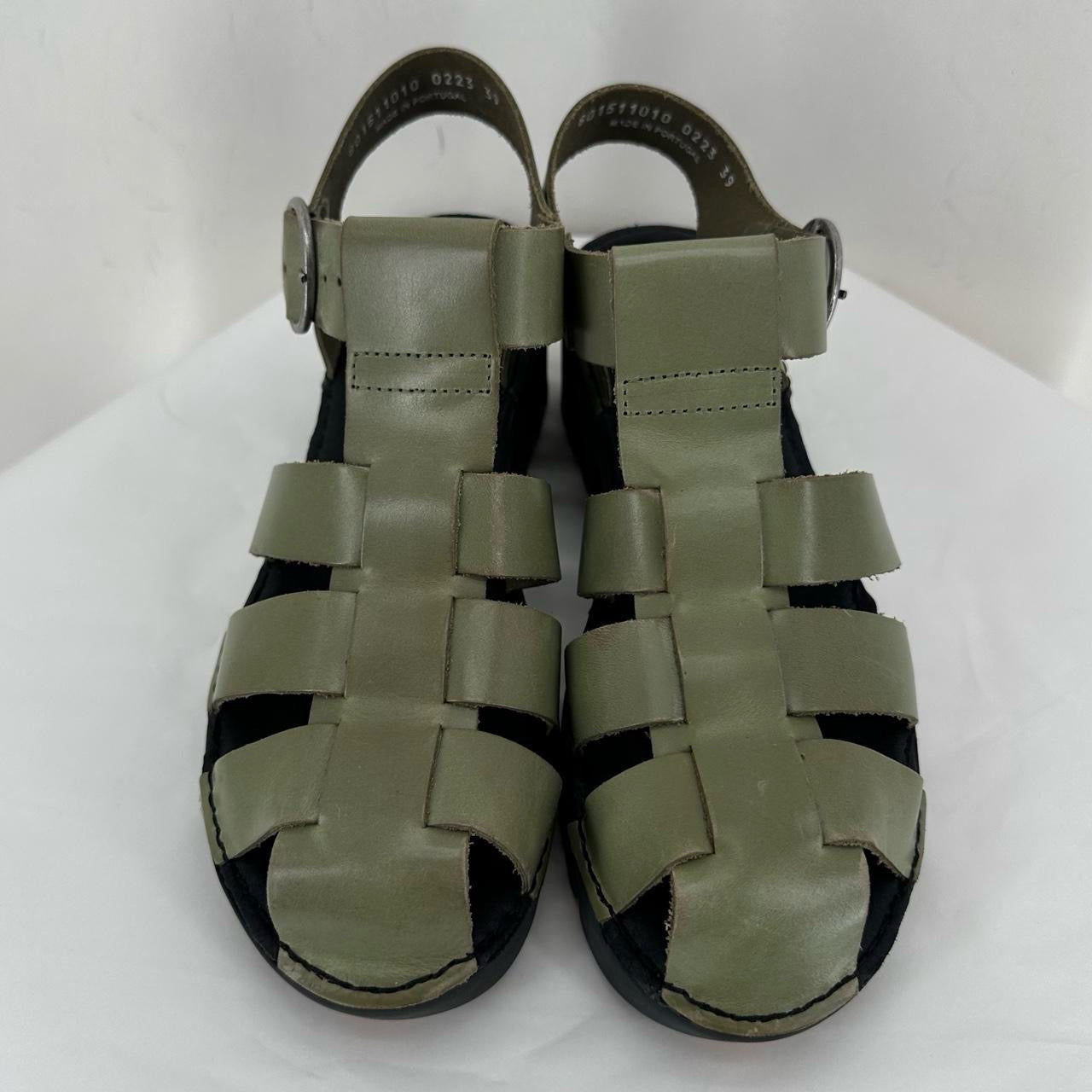 Green W Shoe Size 39 Fly London Sandals
