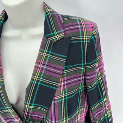 Size 6 J CREW Plaid Blazer