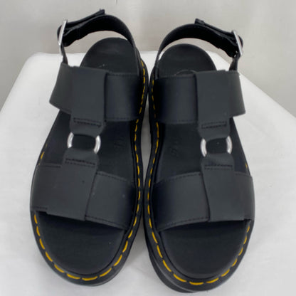 Black W Shoe Size 8 DR. MARTENS Sandals