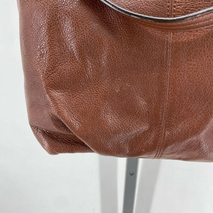 BROWN COACH Leather Shoulder Bag