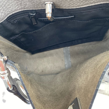 Gray Rebecca Minkoff Pebbeled Leather Cross-body