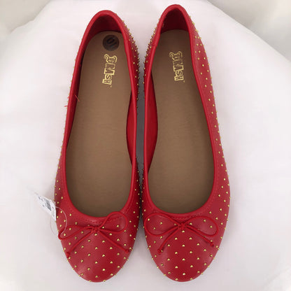 Red W Shoe Size 10 BRASH Flats