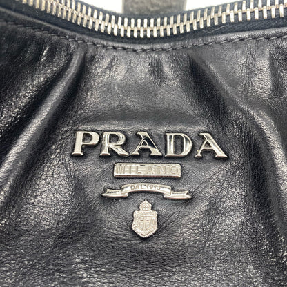 Black PRADA Leather Shoulder Bag