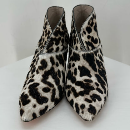 BROWN/CREAM W Shoe Size 8.5 BODEN shooties/booties