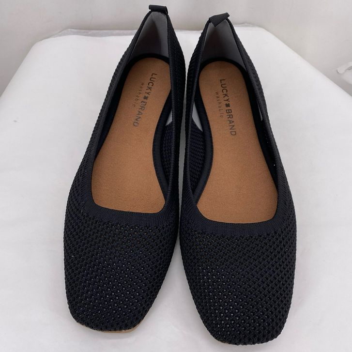 Black W Shoe Size 9.5 LUCKY BRAND Flats