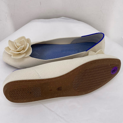 off white W Shoe Size 8 ROTHY'S Flats
