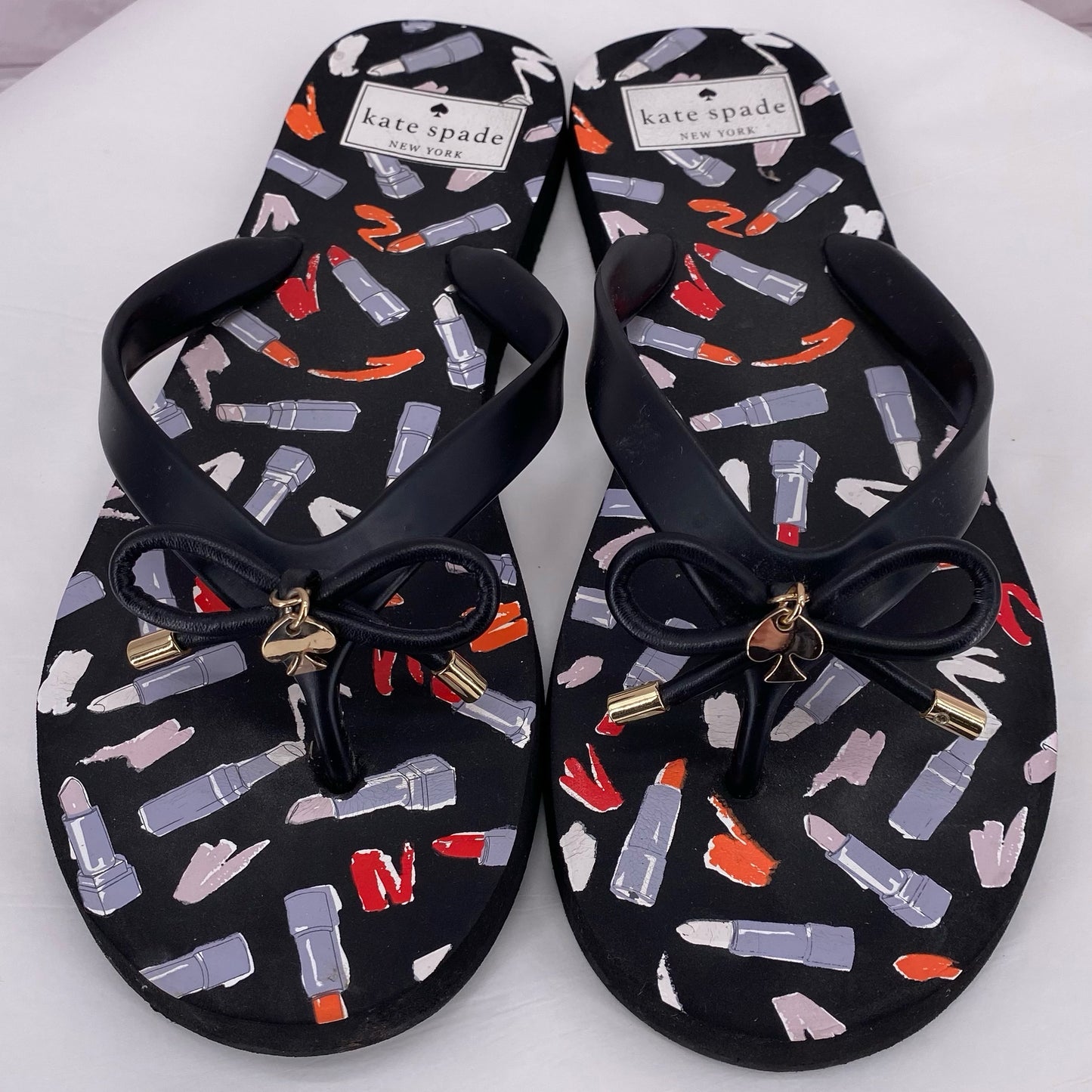 Black W Shoe Size 7/8 KATE SPADE Sandals