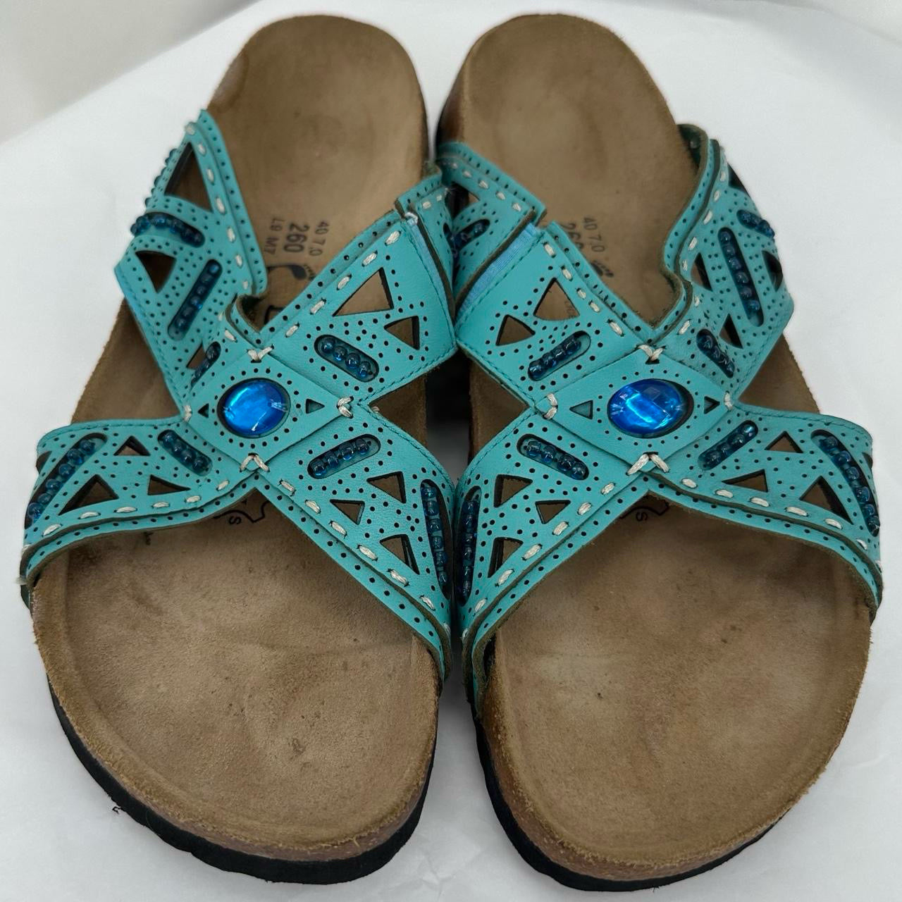 Turqouise W Shoe Size 9 BETULA Sandals