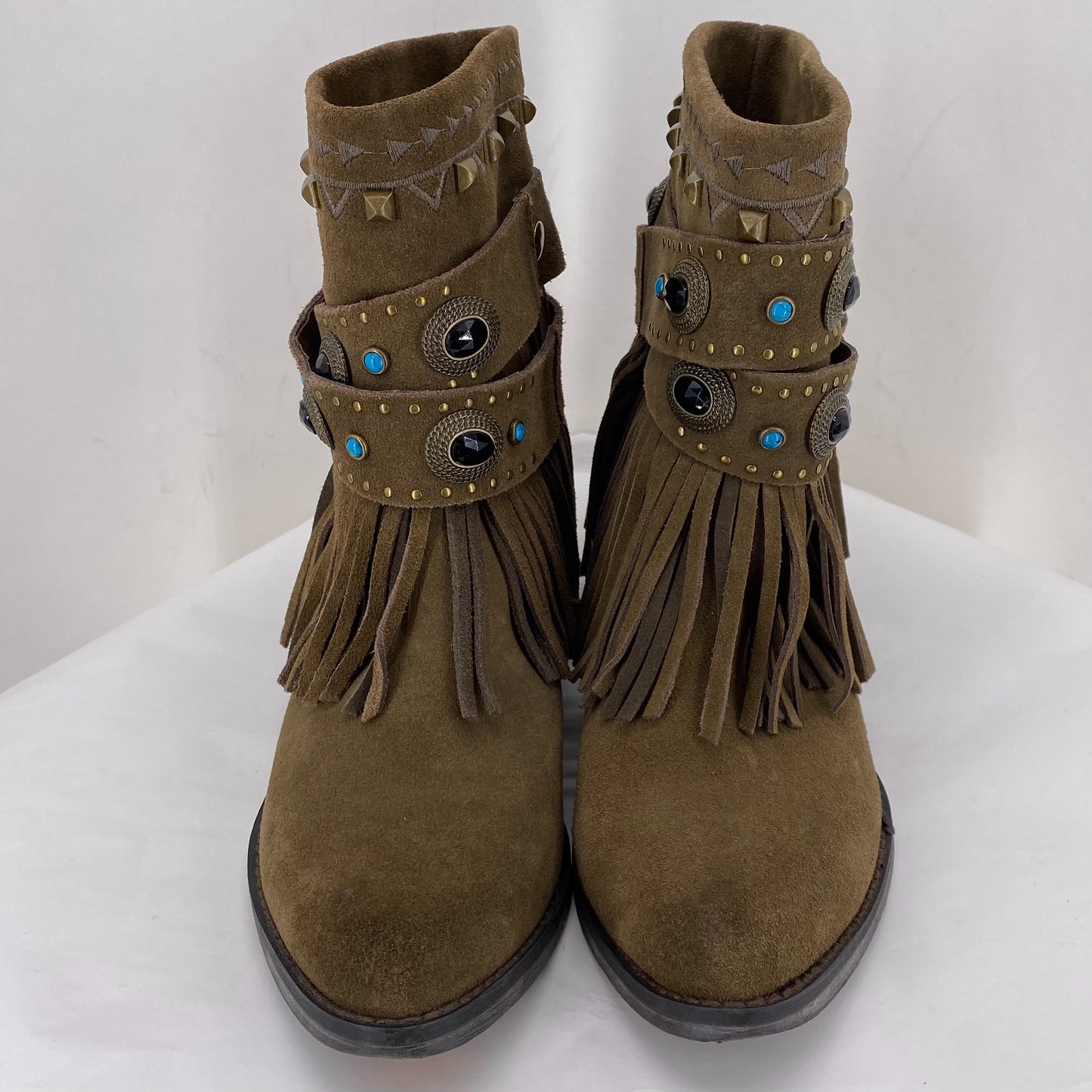 BROWN W Shoe Size 8.5 SBICCA Boots