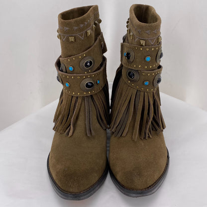 BROWN W Shoe Size 8.5 SBICCA Boots