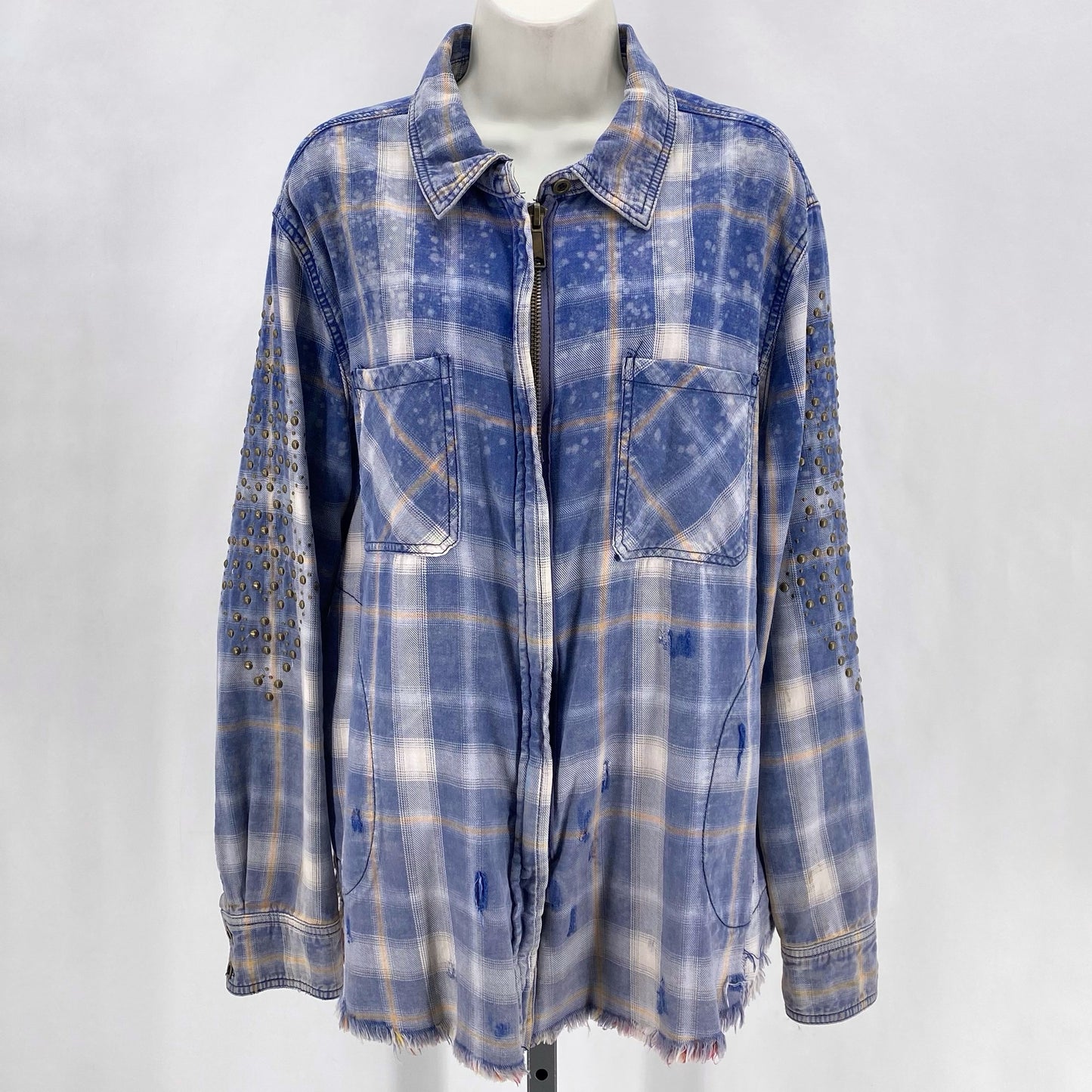 Size S FREE PEOPLE Plaid Jacket