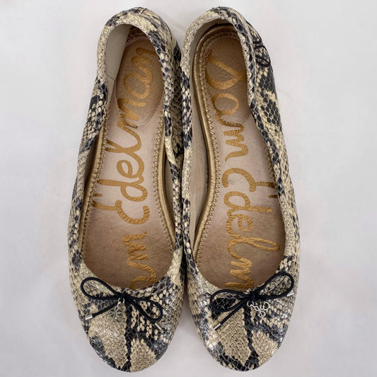 BLACK/BROWN W Shoe Size 8 SAM EDDELMAN Flats