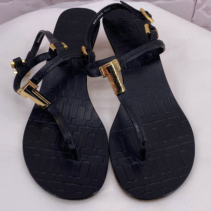 Black W Shoe Size 7 TORY BURCH Sandals
