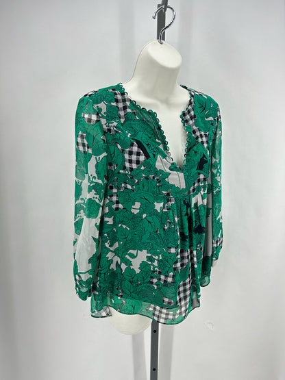 Size 4 DIANE VON FURSTENBER Floral Shirt